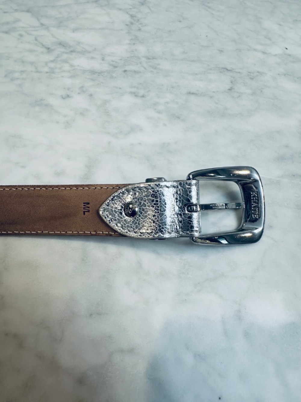 KHAITE Silver belt, size M/L - Picture 4 of 6